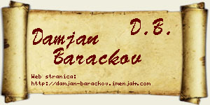 Damjan Baračkov vizit kartica